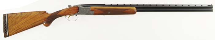 Appraisal: CASED BELGIAN BROWNING PIGEON GRADE SUPERPOSED SHOTGUN Cal ga SN