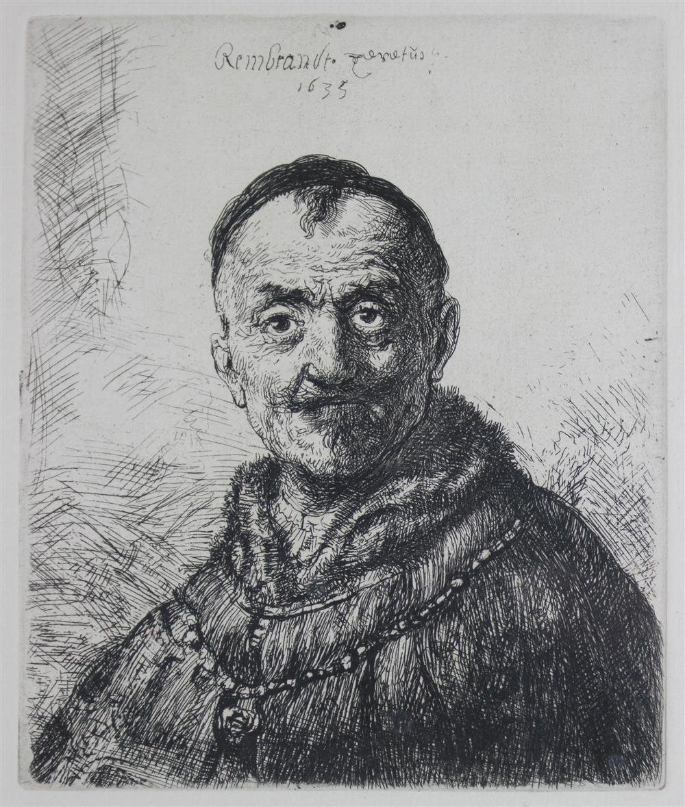 Appraisal: REMBRANDT VAN RIJN DUTCH - THE FIRST ORIENTAL HEAD Etching