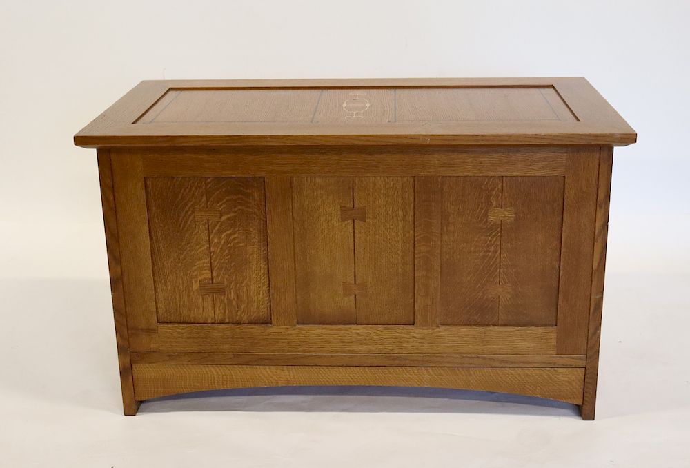 Appraisal: Stickley Audi Arts And Crafts Style Inlaid Trunk From a