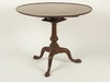 Appraisal: TEA TABLE - Mahogany Queen Anne tilt top tea table