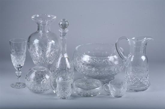 Appraisal: -PIECE YUGOSLAVIAN CRYSTAL STEMWARE SERVICE AND ACCESSORIES Including ten red