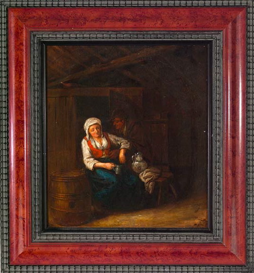 Appraisal: Manner of Cornelis Pietersz Bega Dutch ca - Interior Scene