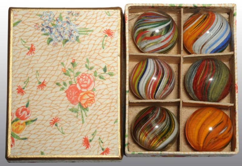 Appraisal: Lot of Joseph-Type Marbles Description German Box has factory label