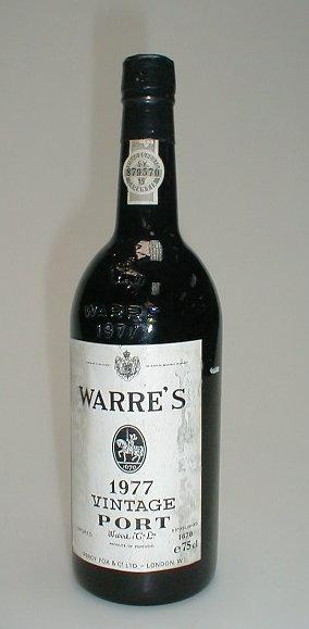 Appraisal: A bottle of Warre's vintage port