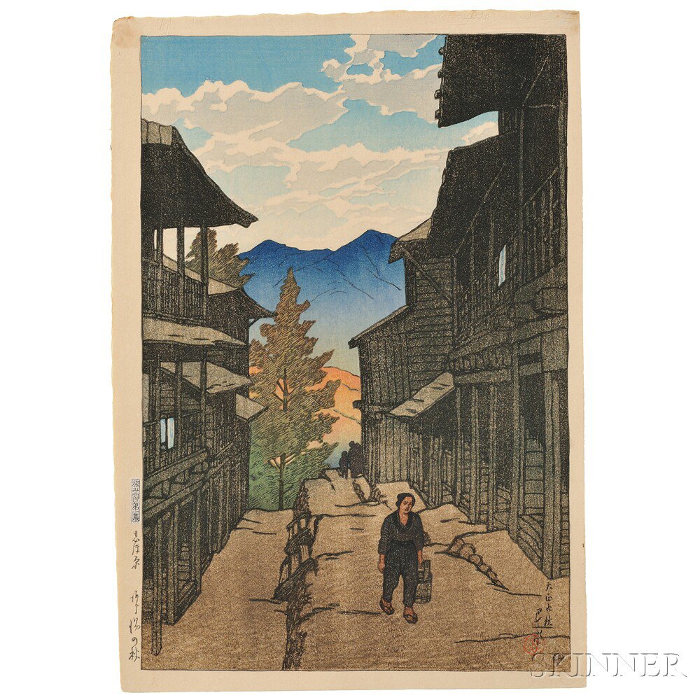 Appraisal: Kawase Hasui - Fall at Arayu Spa Shiobara Japan autumn