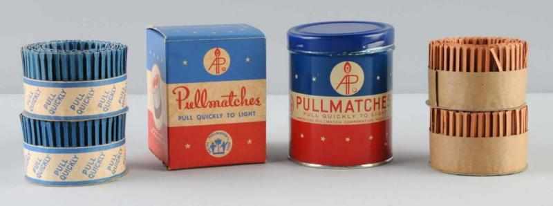 Appraisal: Lot of Pullmatches Refill Containers Description s Includes one tin