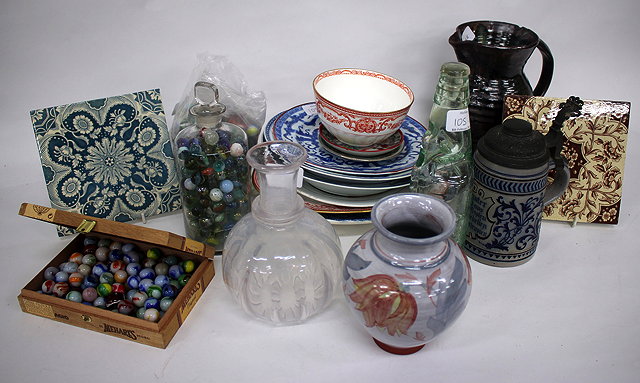 Appraisal: A COLLECTION OF ANTIQUE AND LATER MARBLES an old North