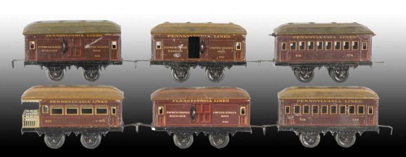 Appraisal: Lot of German Bing Passenger O-Gauge Train Cars Description Includes