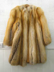 Appraisal: A long red fox fur coat by Zwirn London Size