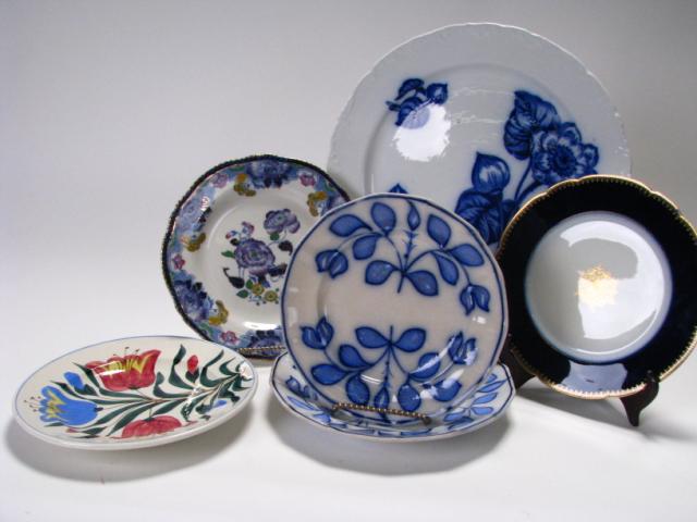 Appraisal: Group of European Porcelain Decorated Plates including English platter and