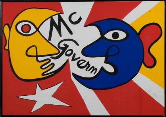 Appraisal: Alexander Calder American - 'McGovern' lithograph in colors signed ''Calder''