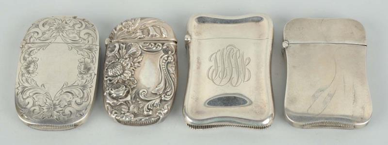 Appraisal: Lot Of Sterling Silver Match Safes or Vestas Three by