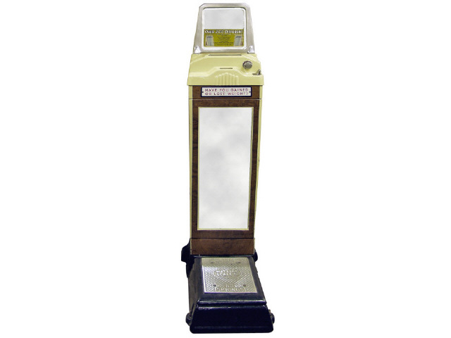 Appraisal: Great coin operated amusement scale by Watling Scale in very