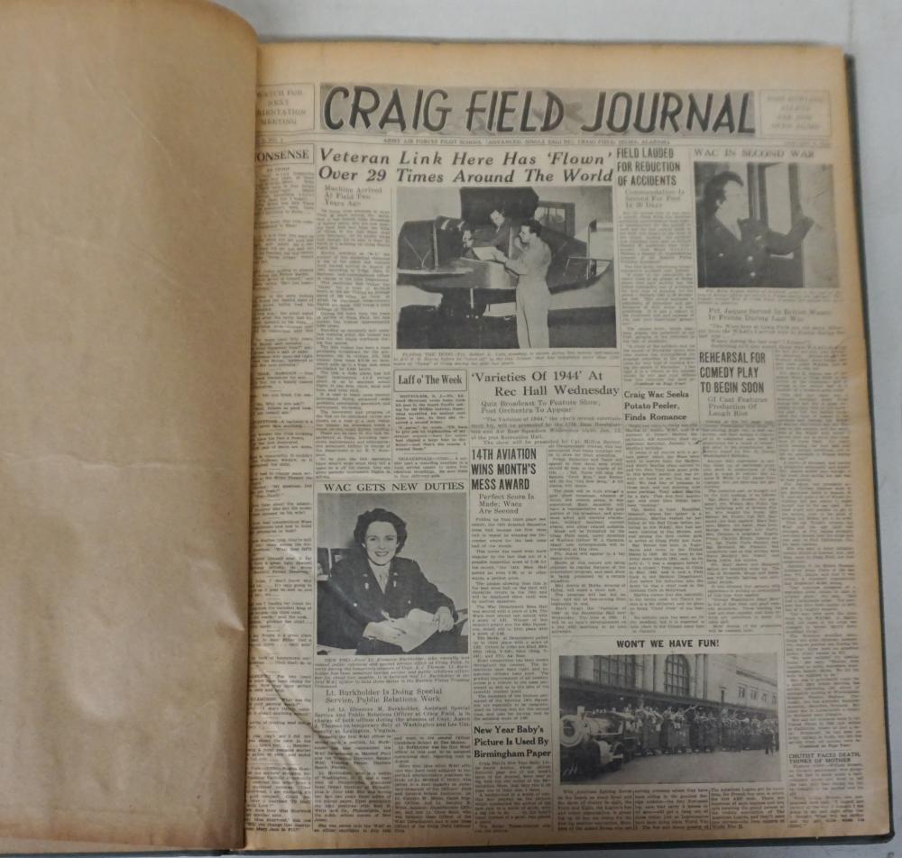 Appraisal: THE CRAIG FIELD JOURNAL AND TWO VOLUMESThe Craig Field Journal