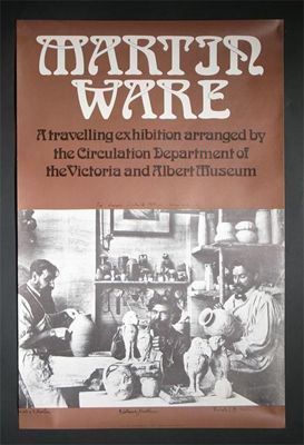 Appraisal: Martinware' a travelling exhibition poster for the Victoria Albert Museum