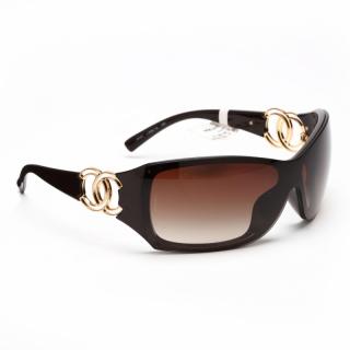 Appraisal: Logo Sunglasses Chanel made in Italy having a dark brown