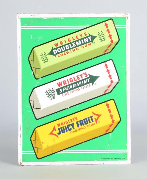 Appraisal: Wrigley's Gum Tin Litho Advertisement Sign This classic lithograph on