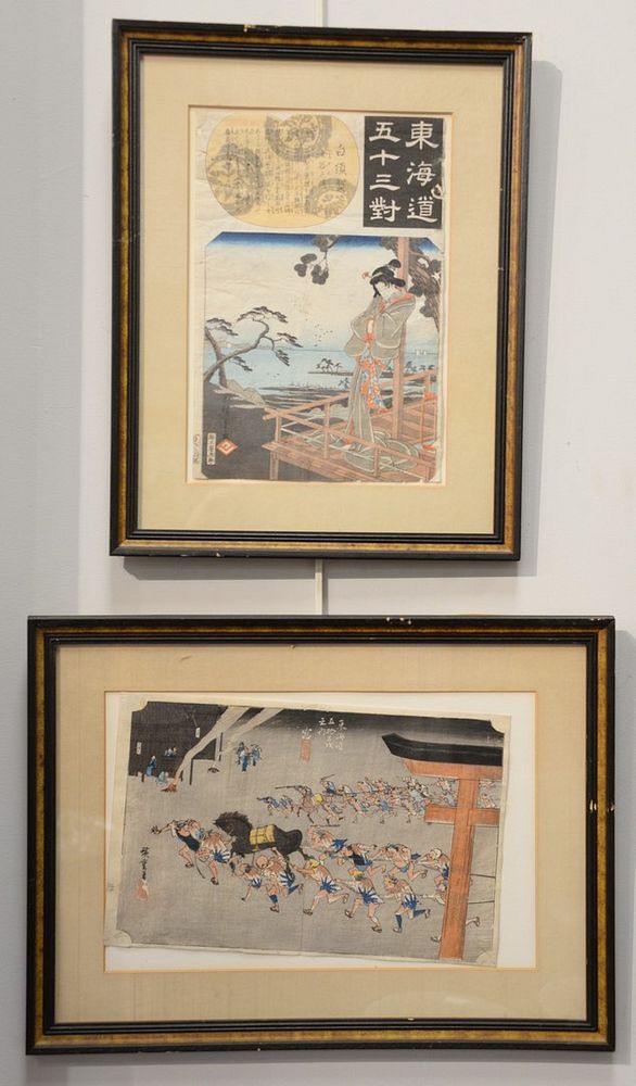 Appraisal: Two Japanese Woodblock Prints to include Utagawa Hiroshige - from