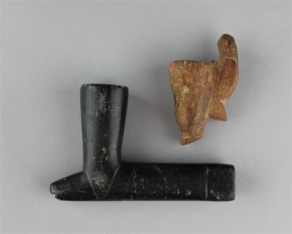 Appraisal: STEATITE PIPE FIRST QUARTER TH C AND RED SANDSTONE BIRD