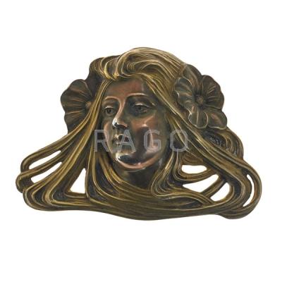 Appraisal: UNGER BROTHERS Sash brooch with maiden Condition Report