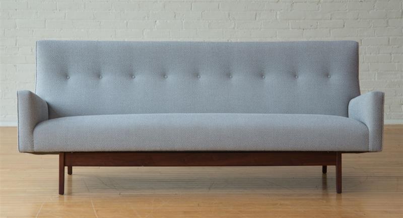 Appraisal: JENS RISOM UPHOLSTERED SOFA x x in Estimate -