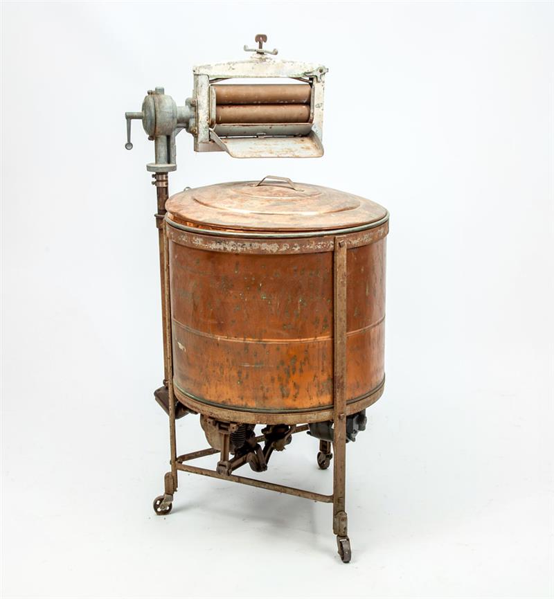 Appraisal: Vintage Copper Washing Machine ft in x in Estimate -