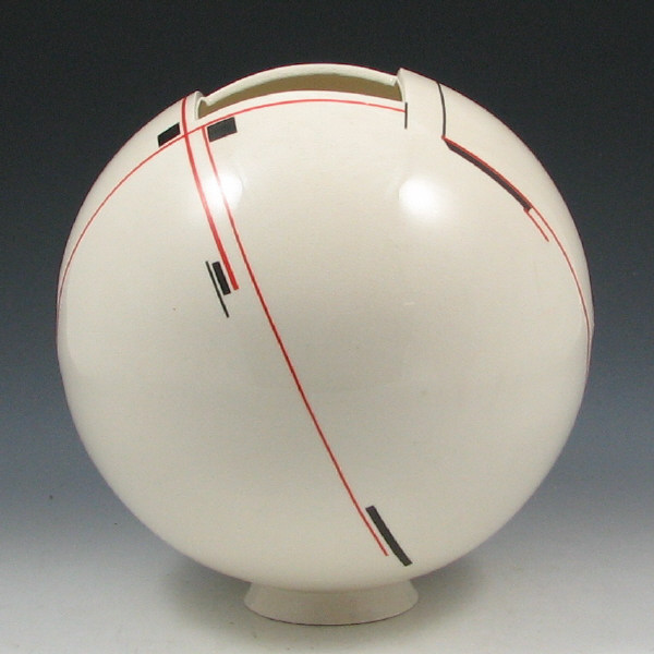 Appraisal: Marek Cecula Modernistic Ball Vase - Mint Marek Cecula b