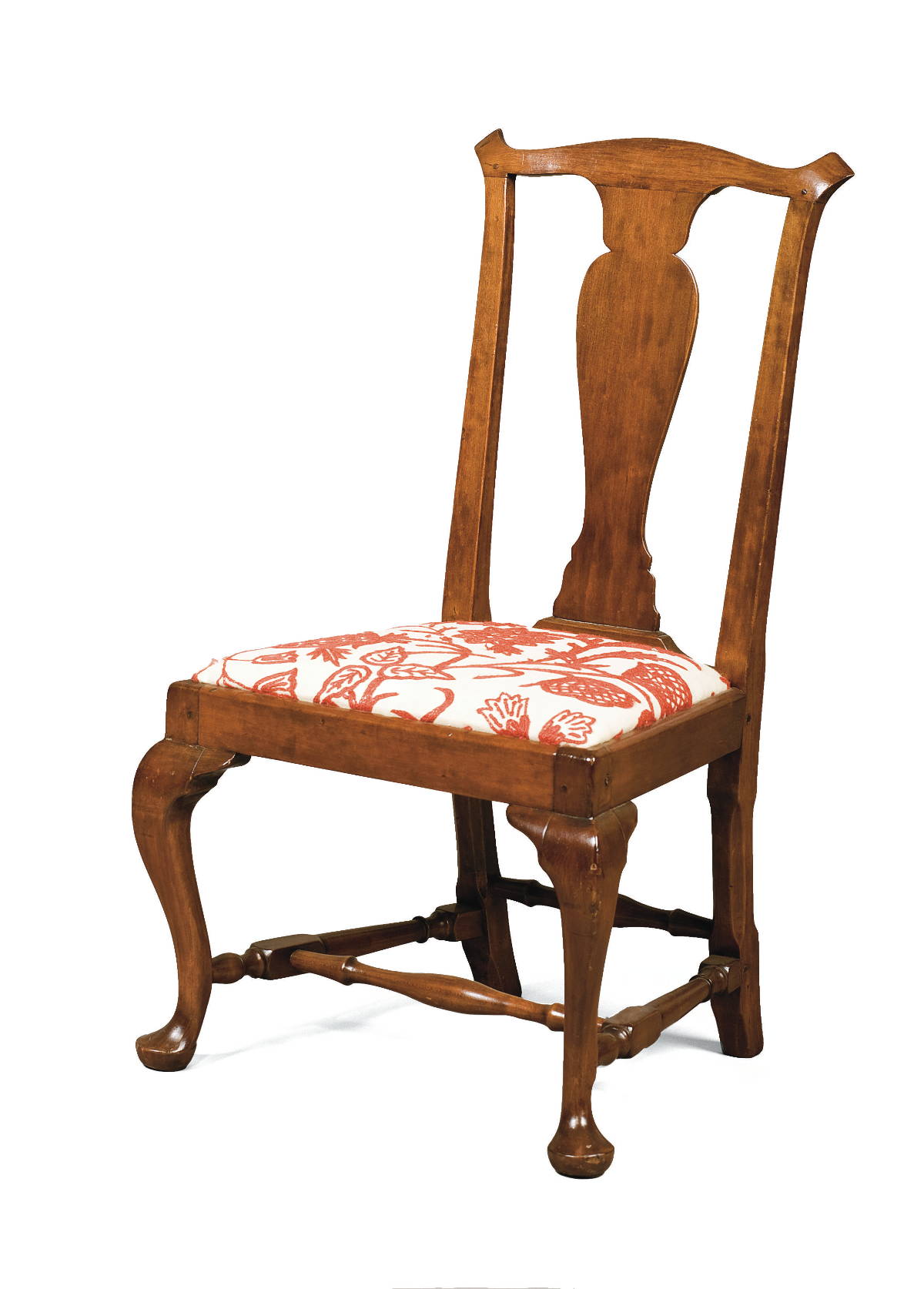 Appraisal: MASSACHUSETTS QUEEN ANNE MAPLE SIDE CHAIR With vasiform splat