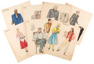 Appraisal: VSEVOLOD SAKHNOVSKY RUSSIAN - A group of seventeen costume designs