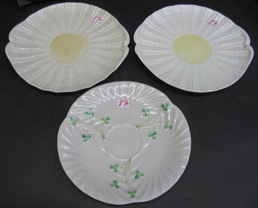 Appraisal: A GROUP OF IRISH BELLEEK PARIAN PORCELAIN PLATES One plate