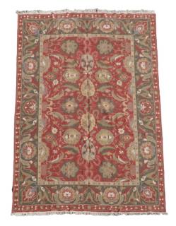 Appraisal: Hand Woven Soumak Area Rug Approx ' x ' Wool