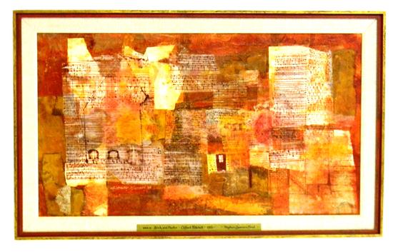 Appraisal: Mitchell Clifford American - ''Brick and Plaster'' collage on canvas