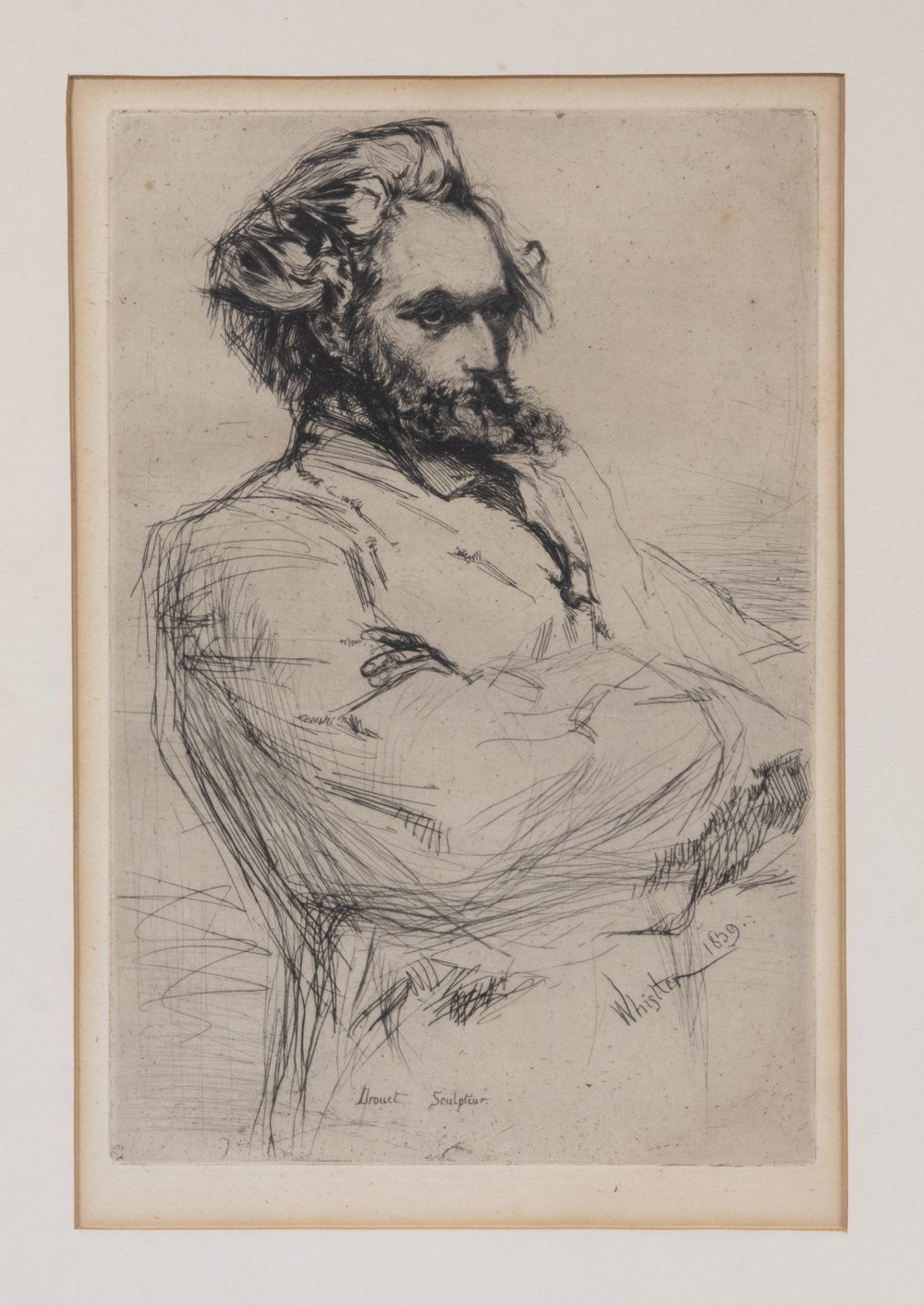 Appraisal: JAMES ABBOTT MCNEILL WHISTLER UK MA FRANCE - Portrait of