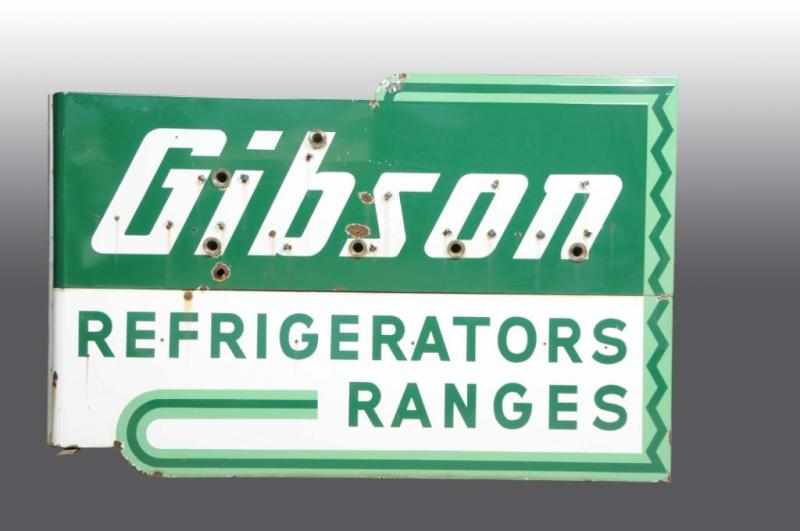 Appraisal: Porcelain Neon Gibson Refrigerators Sign Description Double sided Condition Excellent