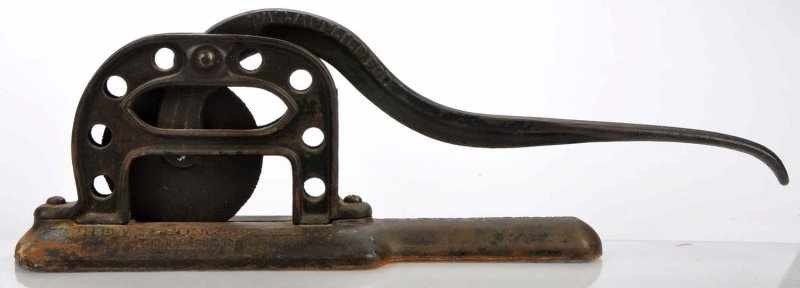 Appraisal: Plug Tobacco Cutter Description Unusual plug cutter from The Wilson