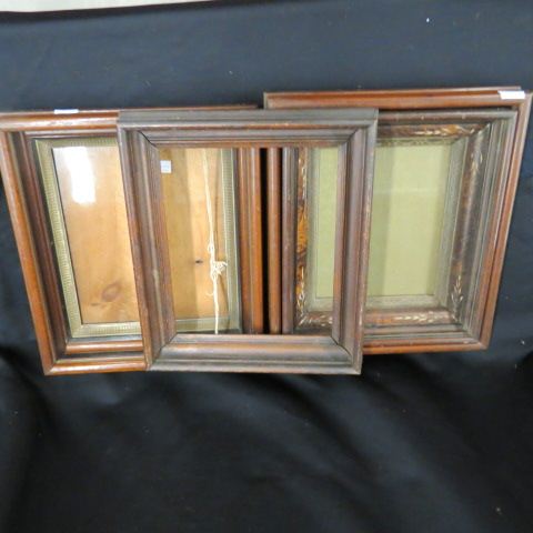 Appraisal: Victorian Walnut Shadowbox Frames