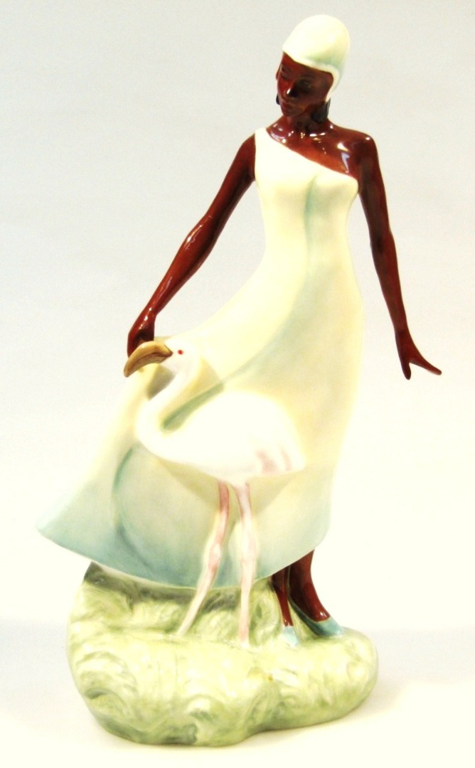 Appraisal: A Royal Doulton prototype figure of a black lady in