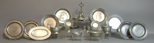 Appraisal: Pewter tableware th c