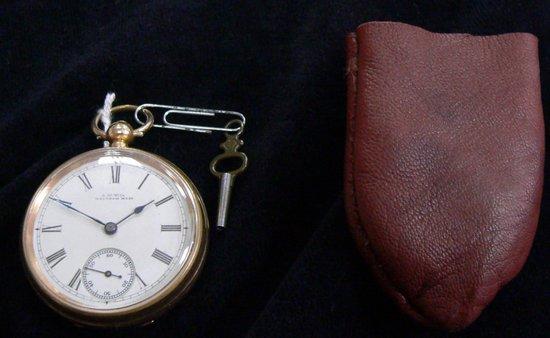 Appraisal: A ct gold half hunter pocket watch