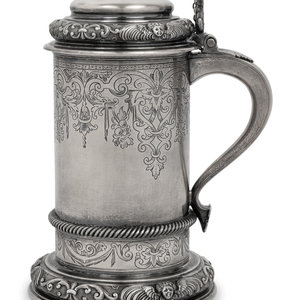 Appraisal: An English Silver-Gilt Tankard Ernest J Lowe London the engraved