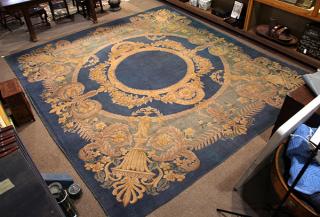 Appraisal: Continental Savonnerie style carpet circa ' x ' Continental Savonnerie