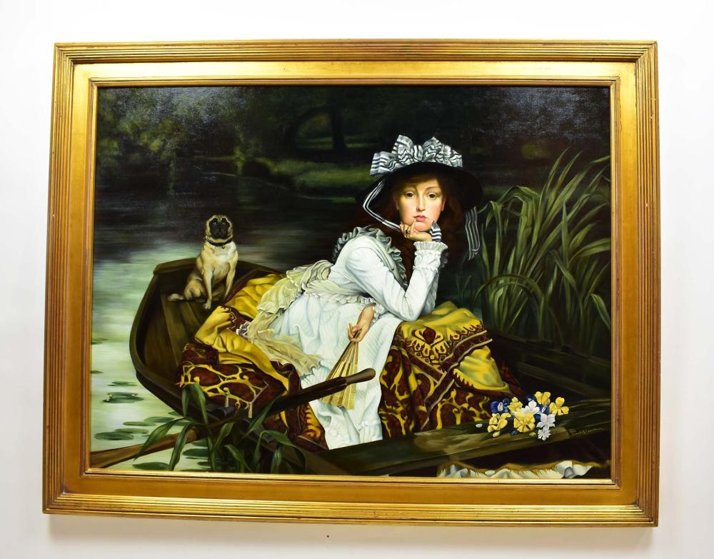 Appraisal: SARAH A BOARDMAN AMERICAN TH CENTURY AFTER JAMES TISSOT Young