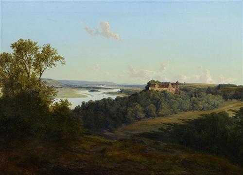 Appraisal: GEORGI FRIEDRICH OTTO Leipzig - Dresden View of Schloss Scharfenberg