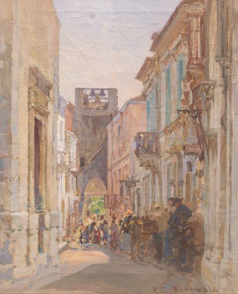 Appraisal: FREDERICK CARL GOTTWALD AMERICAN CLEVELAND SCHOOL - x Taormina Sicily