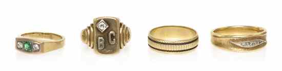 Appraisal: A Collection of Karat Gold Rings consisting of one ring