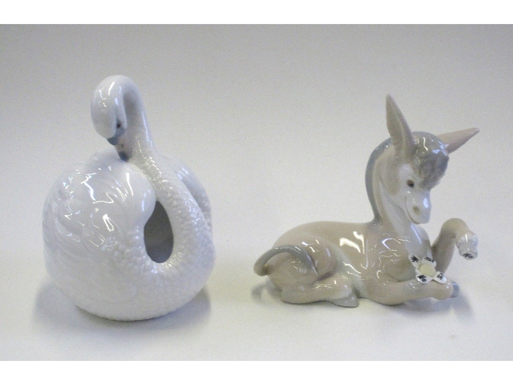 Appraisal: Lladro figure of a swan and a Lladro figure of