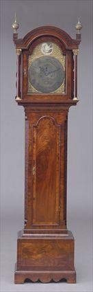 Appraisal: GEORGE III CARVED AND INLAID MAHOGANY LONG CASE CLOCK William