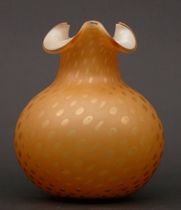 Appraisal: Mt Washington Satin Vase A mother of pearl and stain