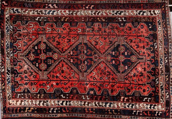 Appraisal: Old Persian Shiraz rug ' x ' EST