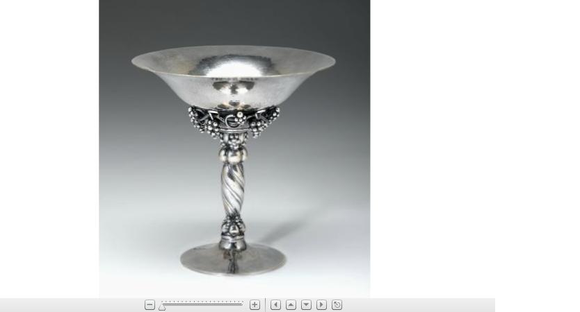 Appraisal: Georg Jensen 'Grape' pattern sterling silver compotemark for -